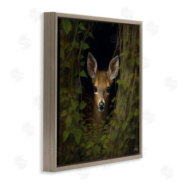 Stupell Industries RB | Fawn Peeking From Trees Wall Art