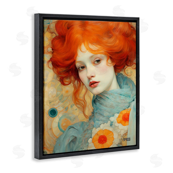 Stupell Industries RB | Flower Patterned Woman Wall Art