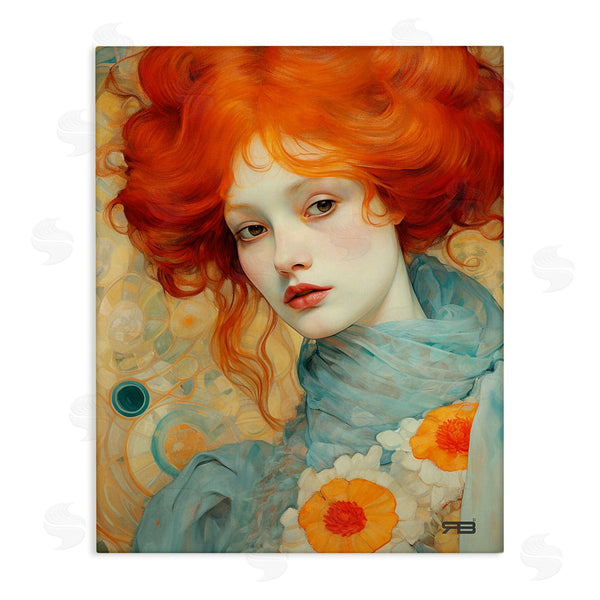 stupell industries RB | Flower Patterned Woman Wall Art