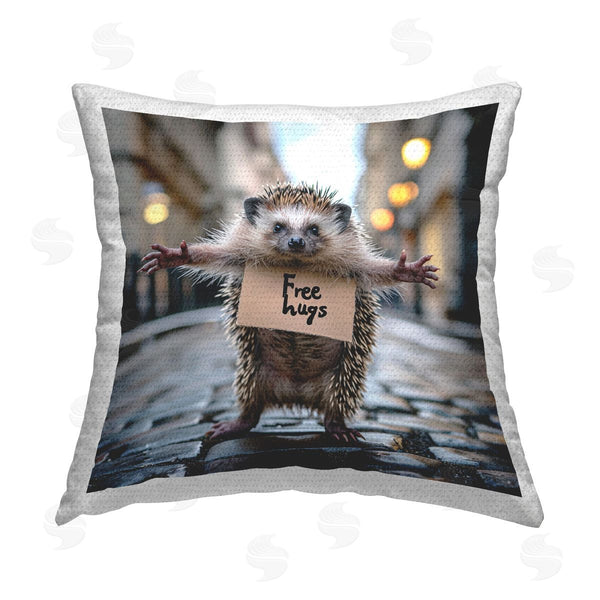Stupell Industries RB | Free Hugs Hedgehog Printed Throw Pillow