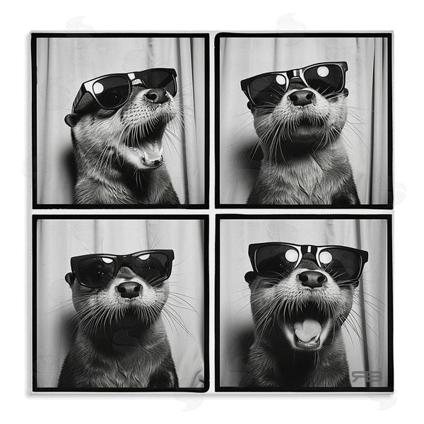 stupell industries RB | Fun Sunglasses Otter Wall Art