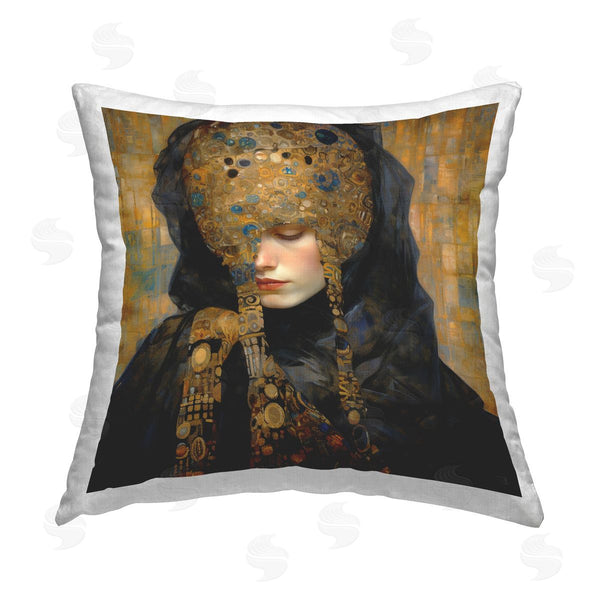 stupell industries RB | Geometric Abstract Woman Printed Throw Pillow