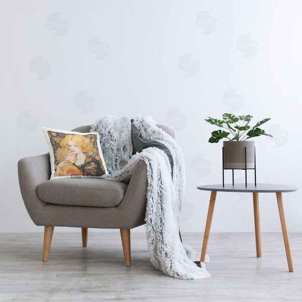 Stupell Industries RB | Geometric Mother & Child Printed Throw Pillow