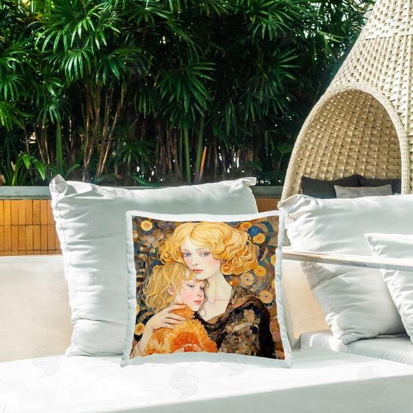 Stupell Industries RB | Geometric Mother & Child Printed Throw Pillow