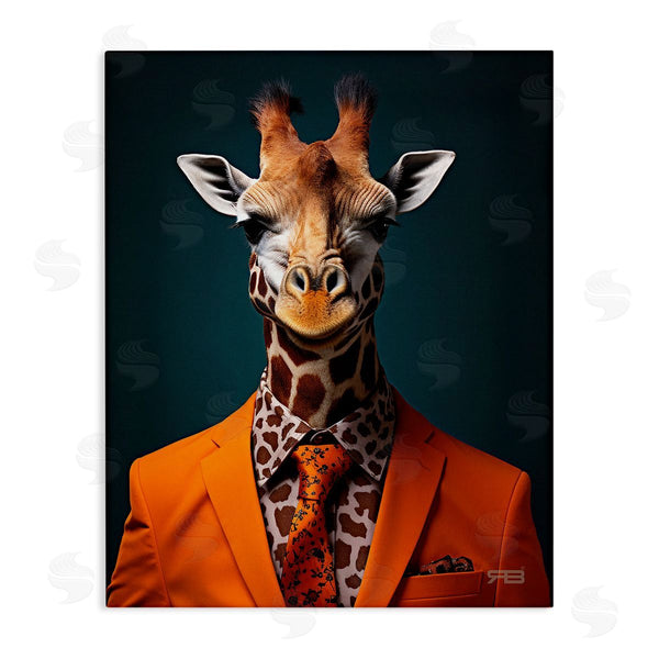 stupell industries RB | Giraffe in Formal Suit Wall Art
