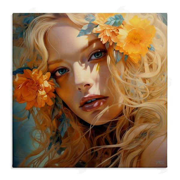 stupell industries RB | Girl & Orange Blossoms Wall Art