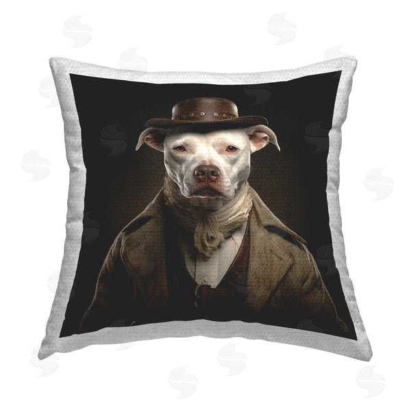 Stupell Industries RB | Historical Fashion Pit Bull Printed Throw Pillow