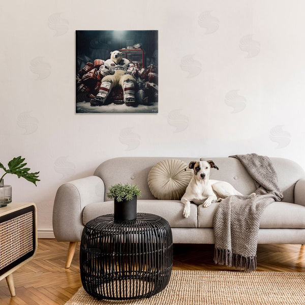 Stupell Industries RB | Hockey Player Polar Bear Wall Art