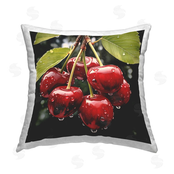 stupell industries RB | Lush Blooming Cherries Printed Throw Pillow