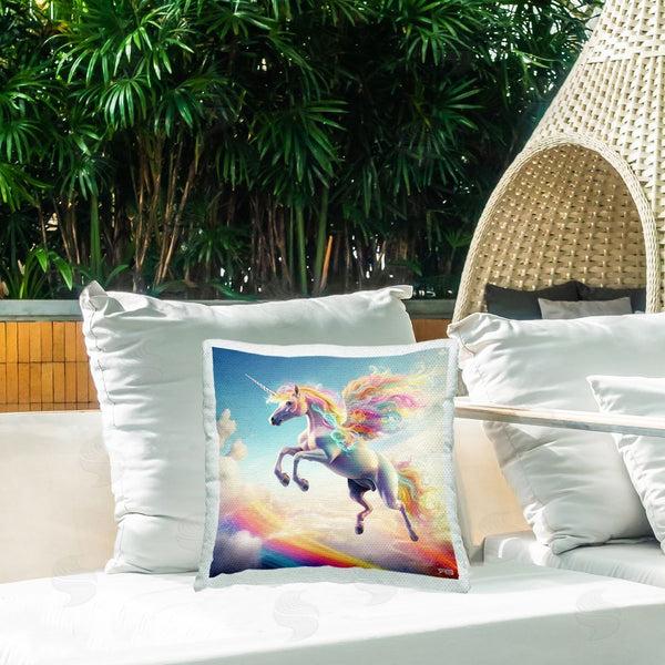 Stupell Industries RB | Majestic Flying Unicorn Printed Throw Pillow
