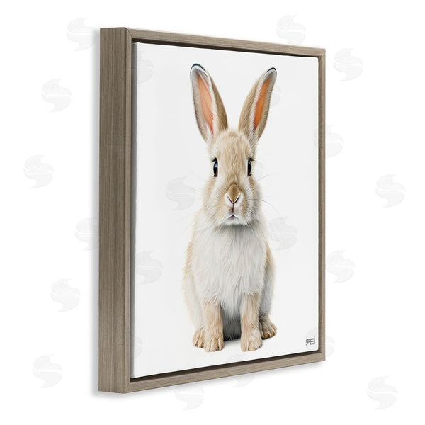 Stupell Industries RB | Minimal Bunny On White Wall Art