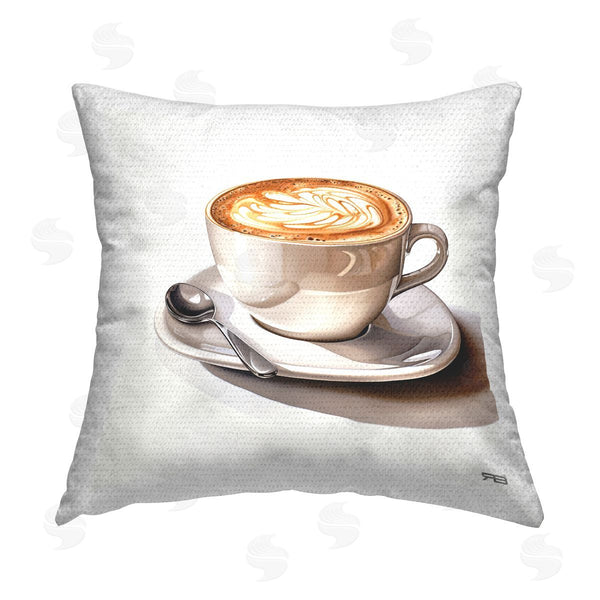 Stupell Industries RB | Minimal Cappuccino Mug Printed Throw Pillow