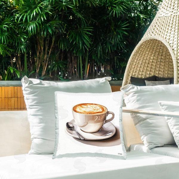 Stupell Industries RB | Minimal Cappuccino Mug Printed Throw Pillow