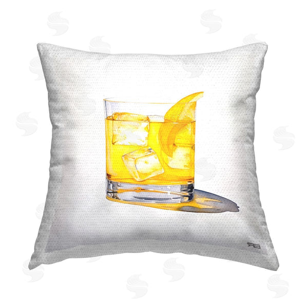 Stupell Industries RB | Minimal Cocktail Glass Printed Throw Pillow