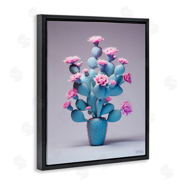 Stupell Industries RB | Modern Cactus With Flowers Wall Art