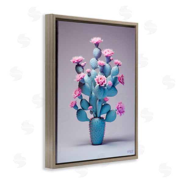 Stupell Industries RB | Modern Cactus With Flowers Wall Art