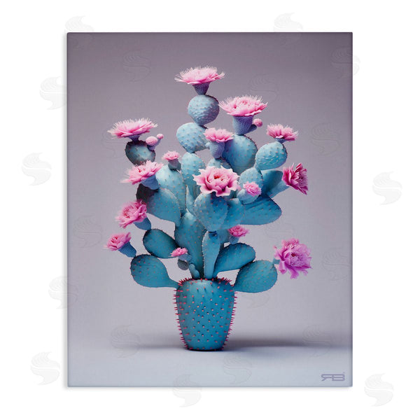 stupell industries RB | Modern Cactus with Flowers Wall Art