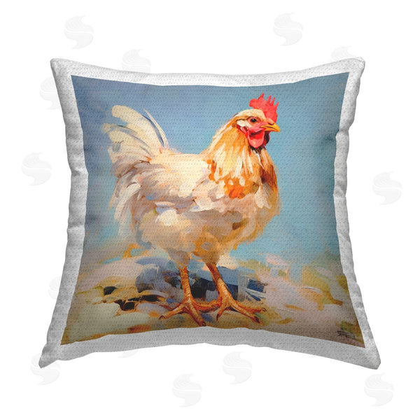 Stupell Industries RB | Modern Farmhouse Rooster Printed Throw Pillow