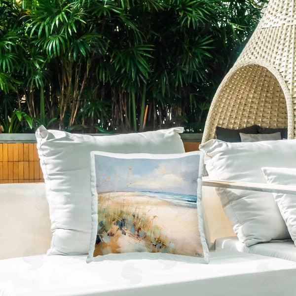 Stupell Industries RB | Modern Nautical Beach Printed Throw Pillow