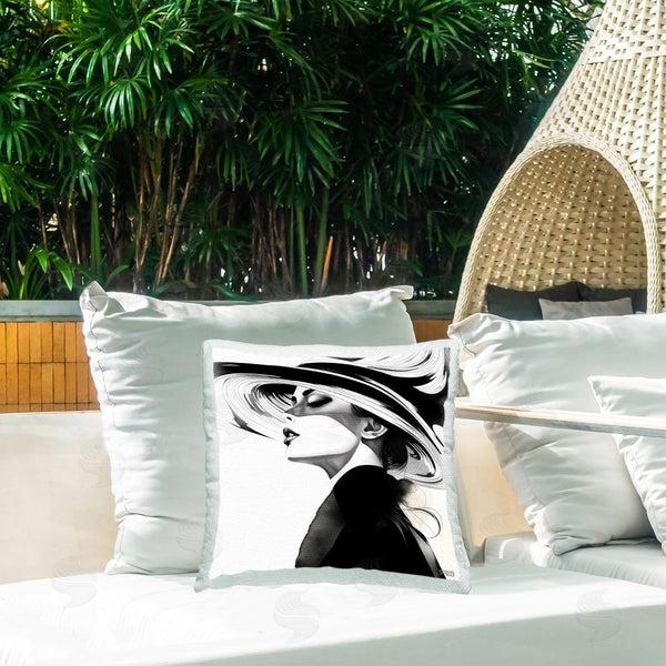 Stupell Industries RB | Modish Glam Woman Printed Throw Pillow