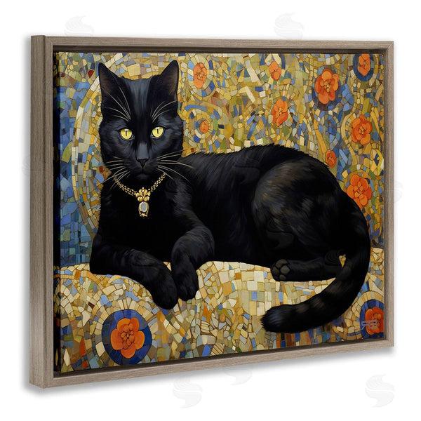 Stupell Industries RB | Mosaic Patterned Cat Wall Art