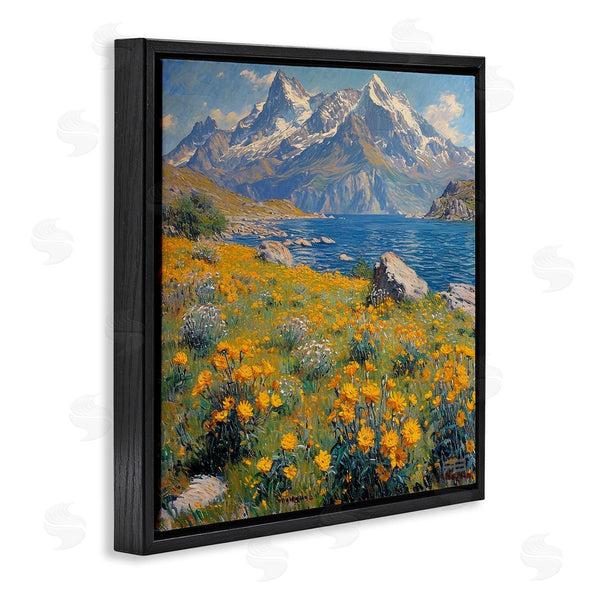 Stupell Industries RB | Mountain Daisy Meadow Wall Art
