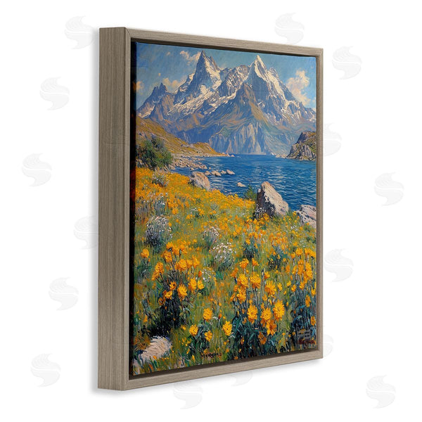 Stupell Industries RB | Mountain Daisy Meadow Wall Art