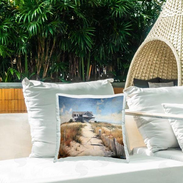 Stupell Industries RB | Nautical Sea Cottage Printed Throw Pillow