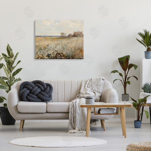 Stupell Industries RB | Neutral Farmland Meadow Wall Art