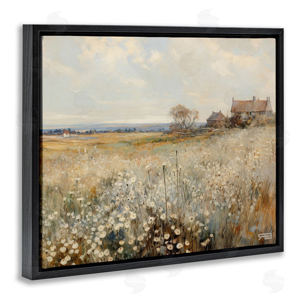 Stupell Industries RB | Neutral Farmland Meadow Wall Art