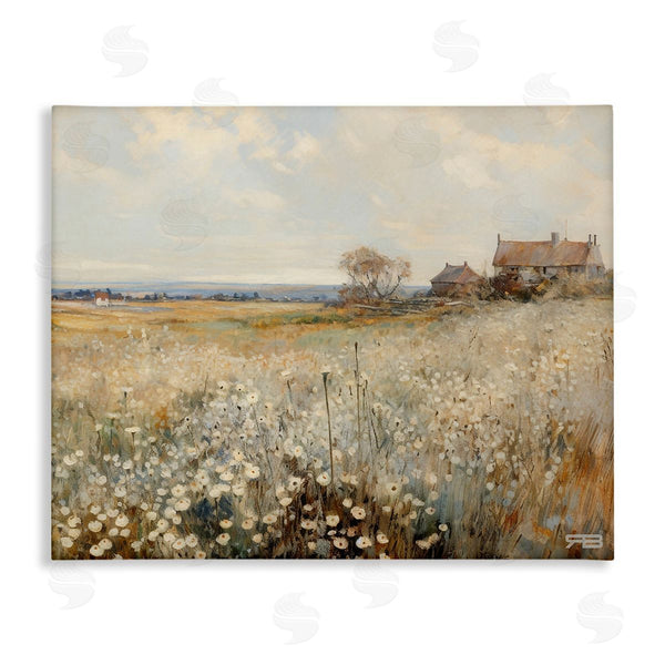 stupell industries RB | Neutral Farmland Meadow Wall Art