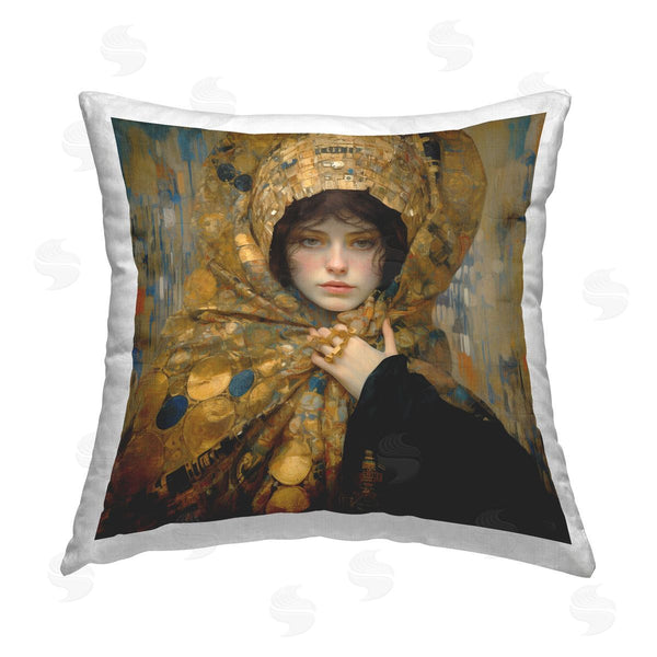 stupell industries RB | Opulent Fashion Woman Printed Throw Pillow