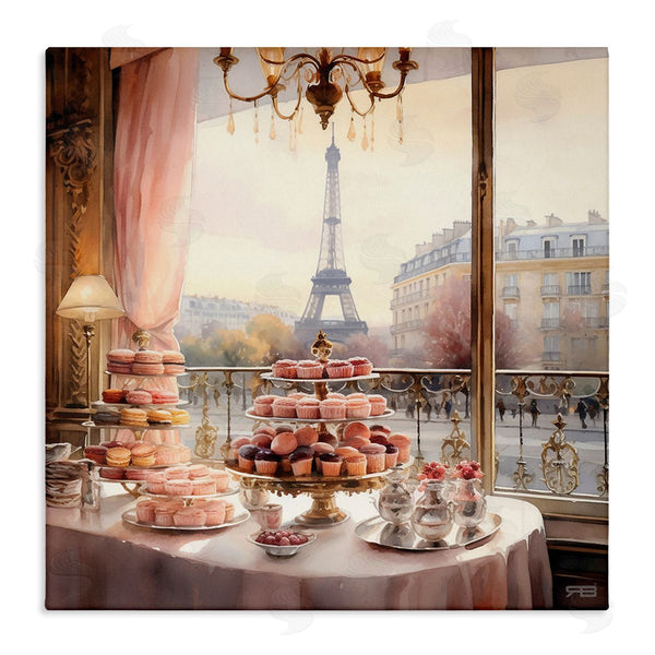 stupell industries RB | Parisian Desserts City View Wall Art