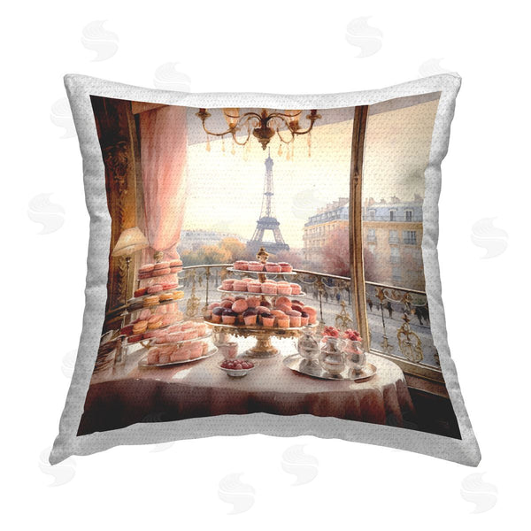 Stupell Industries RB | Parisian Desserts View Printed Throw Pillow