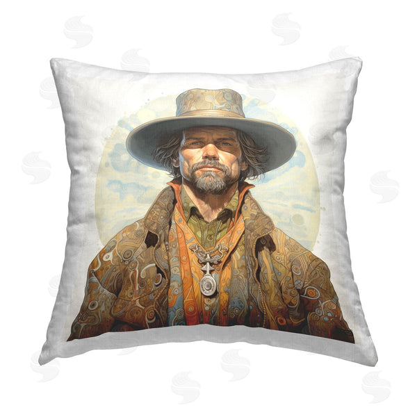 stupell industries RB | Patterned Rodeo Cowboy Printed Throw Pillow