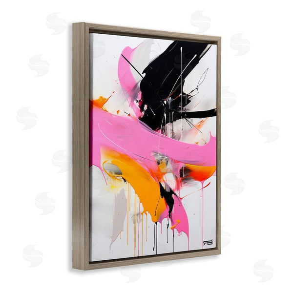Stupell Industries RB | Pink & Black Contemporary Wall Art