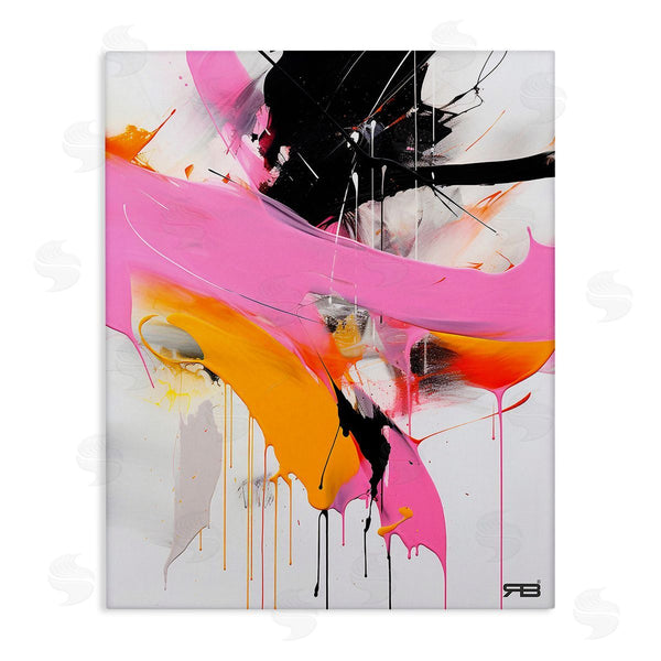stupell industries RB | Pink & Black Contemporary Wall Art