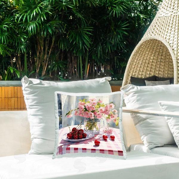 Stupell Industries RB | Pink Blossoms & Cherries Printed Throw Pillow