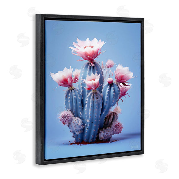 Stupell Industries RB | Pink & Blue Cactus Flowers Wall Art