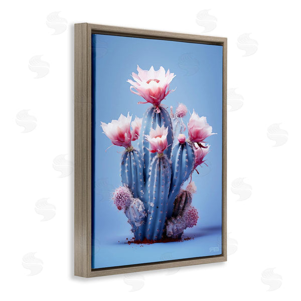 Stupell Industries RB | Pink & Blue Cactus Flowers Wall Art