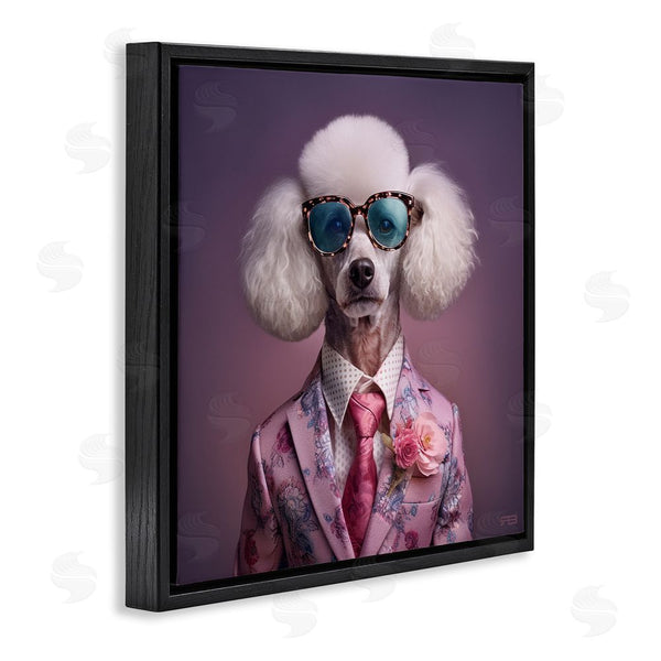 Stupell Industries RB | Poodle In Sleek Suit Wall Art