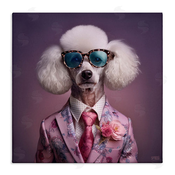 stupell industries RB | Poodle in Sleek Suit Wall Art