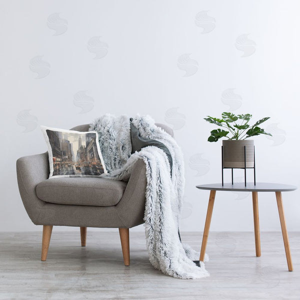 Stupell Industries RB | Rainy Urban Cityscape Printed Throw Pillow