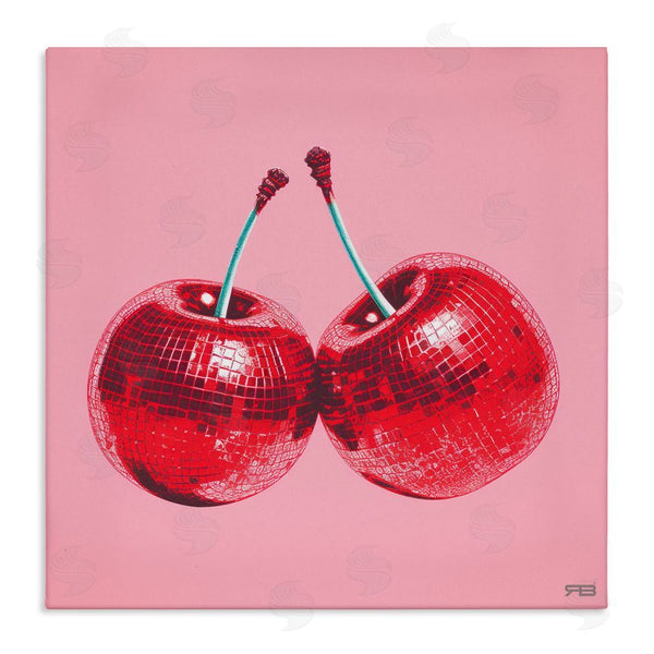 stupell industries RB | Red Patterned Cherries Wall Art