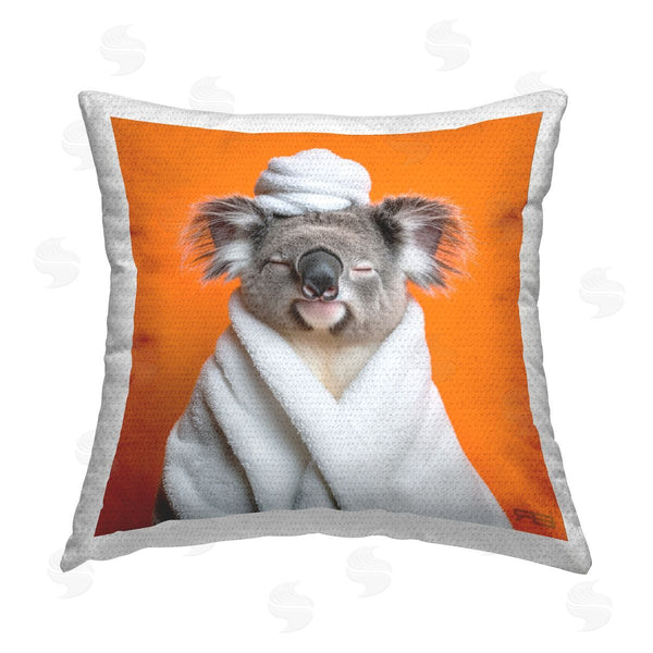 Stupell Industries RB | Relaxed Bathtime Koala Printed Throw Pillow
