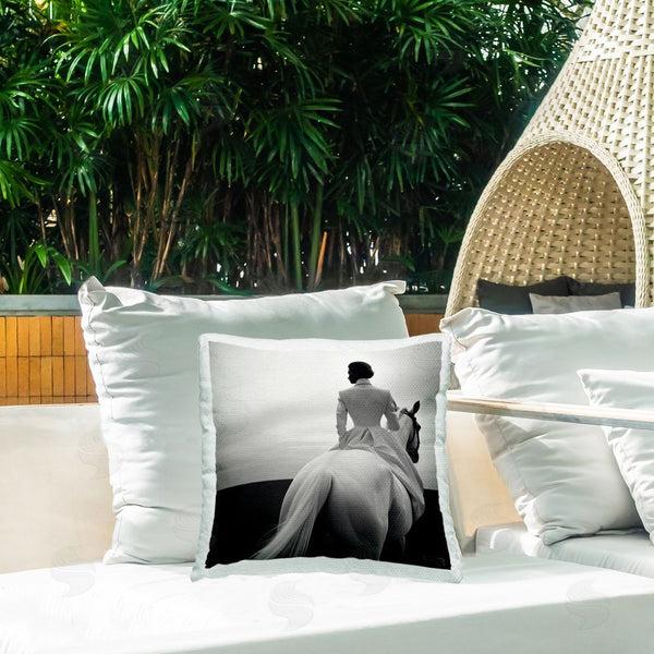 Stupell Industries RB | Riding Horse Into Horizon Printed Throw Pillow