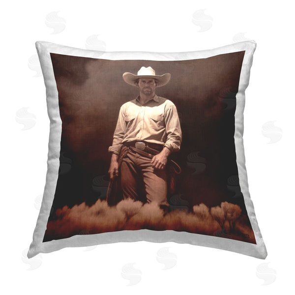 stupell industries RB | Rodeo Cowboy Stance Printed Throw Pillow