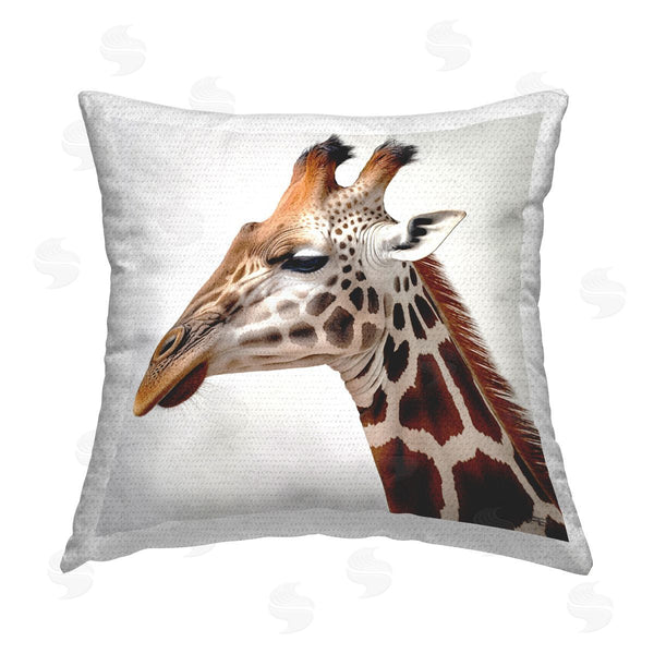 Stupell Industries RB | Simple Giraffe Portrait Printed Throw Pillow