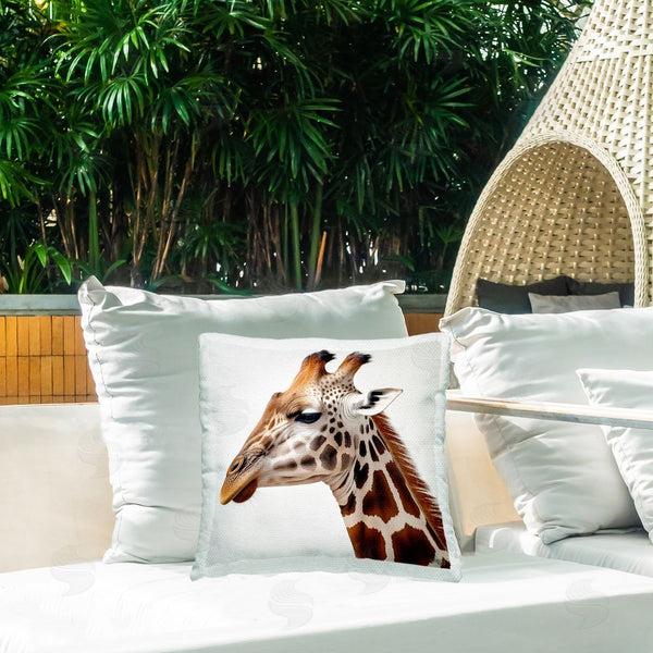 Stupell Industries RB | Simple Giraffe Portrait Printed Throw Pillow
