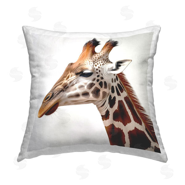 stupell industries RB | Simple Giraffe Portrait Printed Throw Pillow